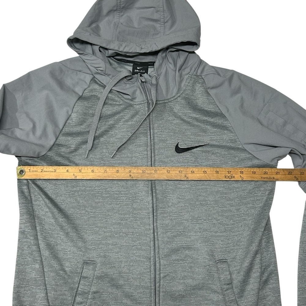 Nike Dry Fit Mens Size M Hoodie Full Zip Gym Running Training Activewear Pockets - Picture 7 of 10